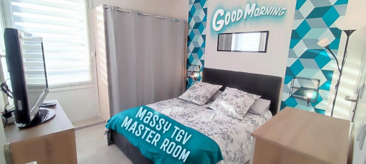 T4 Massy Tgv By Beds4Wanderlust - 80M2 Avec Terrasse Et Bureau - Proche Coulee Verte - Ideal Pro Ou Famille Exterior foto