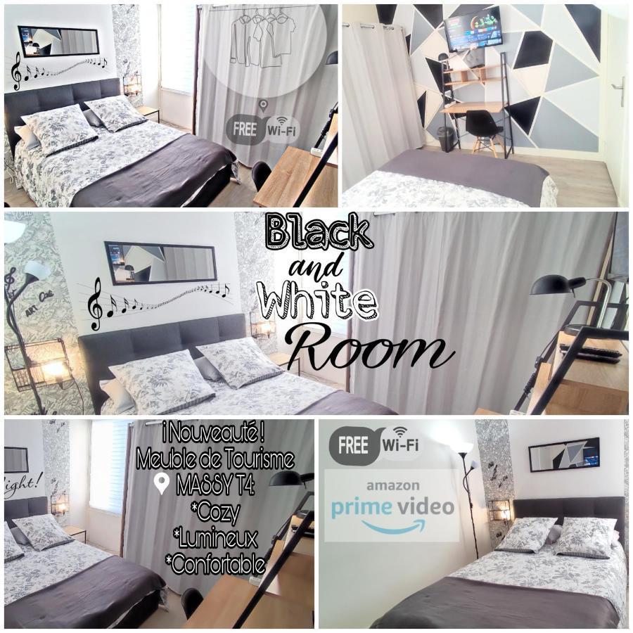 T4 Massy Tgv By Beds4Wanderlust - 80M2 Avec Terrasse Et Bureau - Proche Coulee Verte - Ideal Pro Ou Famille Exterior foto